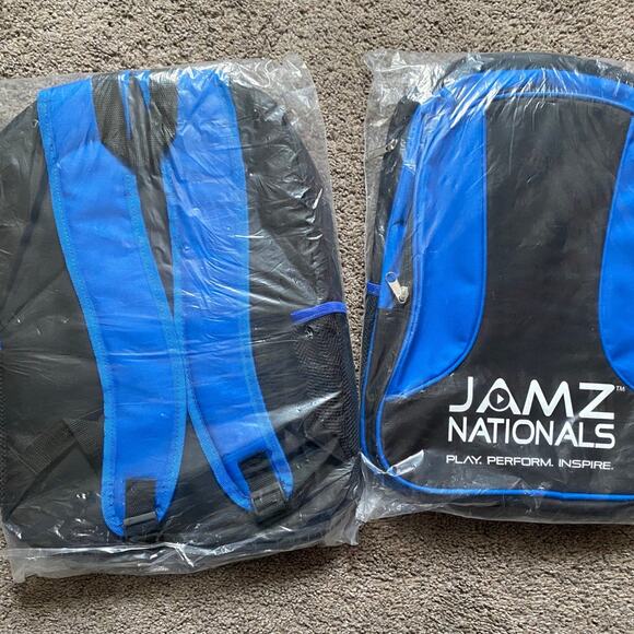 Jamz Nationals blue and black backpacks- set of 2 - Picture 2 of 6
